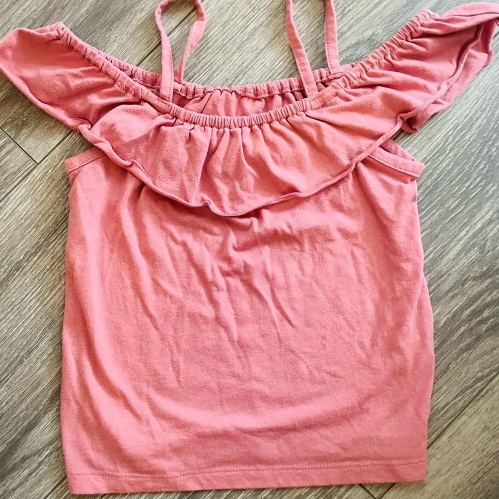 Size 5 childrens place off the shoulder top